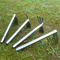 全不锈钢小锄头农具种菜种花工具锄头农用翻地开山园艺锄头多功能