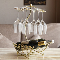 红酒架倒挂酒架红酒杯架铁艺葡萄酒架子欧式放酒瓶架时尚摆件