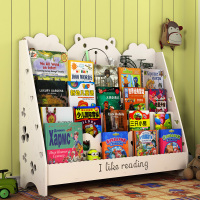 儿童书架简易宝宝书架培训班落地卡通收纳书柜书报架幼儿园绘本架
