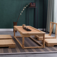竹藤日式榻榻米茶几简约飘窗桌炕几炕桌实木茶台矮茶桌肖桌子