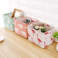 棉麻收纳筐杂物玩具储物篮浴室布艺桌面化妆品收纳盒收纳篮