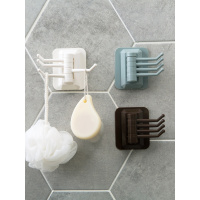 旋转挂钩强力粘胶毛巾挂架 浴室墙壁置物架免打孔无痕粘钩