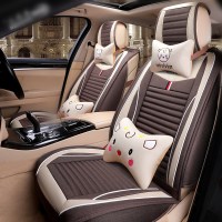 汽车坐垫四季通用全包围座垫亚麻座椅套专用车垫夏季凉垫汽车座套