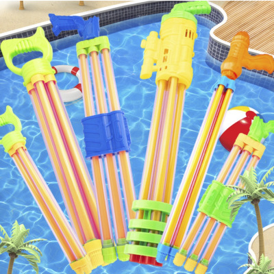 儿童戏水玩具 沙滩漂流戏水炮 抽拉式成人男女孩宝宝背包喷射打水玩具