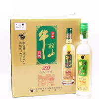 牛栏山 白酒 珍品陈酿20年 二锅头 土豪金 52度 375ML*8瓶 整箱装