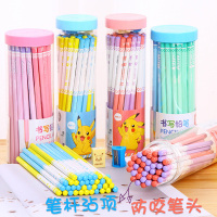 得力(deli )HB铅笔中小学生用2B儿童50支装批发2比可爱创意一年级文具用品学习幼儿园卡通卷笔刀写字正品