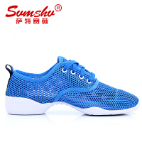 2018广场舞鞋女式舞蹈鞋夏天跳舞鞋网面爵士舞鞋现代舞鞋软底男