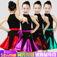 女孩童拉丁舞裙夏季新款儿童拉丁舞考级练功比赛规定标准舞蹈服装