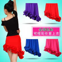 儿童舞蹈服装幼儿拉丁舞裙少儿芭蕾舞蹈裙半身练功裙百褶女孩短裙