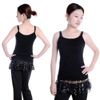 舞蹈服装广场舞服上衣带背心打底衫修身练习服内衬内衣练功服