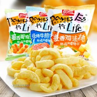 盼盼鸡味块60g*10袋 麦香烧烤牛排味块膨化食品办公室休闲零食 混合口味10袋