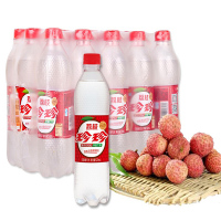 珍珍荔枝汽水碳酸饮料胶瓶饮料80怀旧汽水荔枝饮料520ml*15瓶