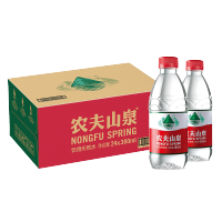 农夫山泉饮用天然水380ml*24瓶弱碱性水饮用水家庭会议团购用水