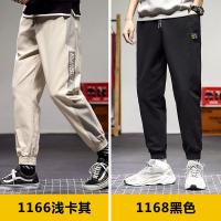 梵克公牛黑武士束脚工装裤男牌常规春季休闲九分裤子男流