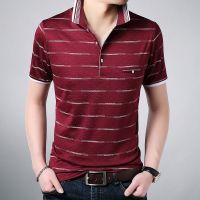 梵克公牛男士T恤短袖棉体桖 中年印花布色男体有带领子p0lo衫牛油果绿土丅