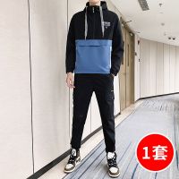 梵克公牛男士卫衣服套头帅气一套季高中学生商务休闲流休闲运动两件套装