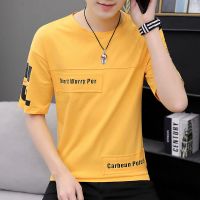 梵克公牛短袖T恤男夏季流牌上衣服棉落肩宽松男初中学生百搭5分春装