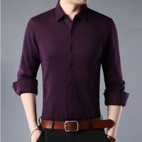 梵克公牛衫衬男士衬衫衣长袖商务高端绸土衬衣20年新款上衣春季男装