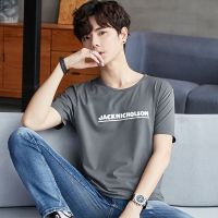 梵克公牛男装20新款夏季短袖T恤男士潮流青少年针织布白色半袖