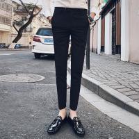 梵克公牛长裤西裤常规小韩版免烫休闲西装裤子男流弹力小脚西服