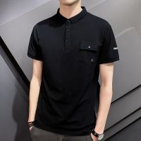 梵克公牛夏季男装短袖有口袋T恤青年休闲翻领保罗POLO衫半袖纯色上衣t丅桖