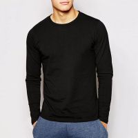 梵克公牛棉薄款长袖T恤男秋天纯色圆领打底衣百搭内衬男士秋衣体血衫土