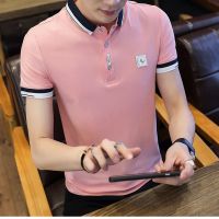 梵克公牛夏季潮流男装衬衫领POLO衫印花有带领短袖T恤棉翻领半袖上衣服