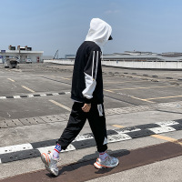 梵克公牛春季休闲运动衣套装 2021热卖帅气新卫衣外套男个性街头韩版牌搭配一套