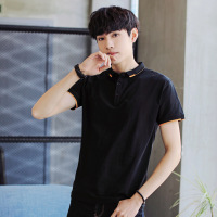 梵克公牛学生polo衫男牌 2021透气新款青年男仕T恤休闲韩版棉短袖翻领男士T恤上衣打底衫舒适