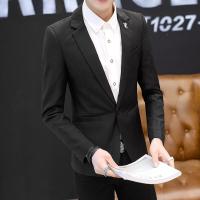 梵克公牛西服男休闲帅气单西 2020韩版修身小西装男士常规小西服商务工作外套青年新款春季男式常规小西服西装