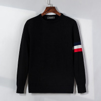 梵克公牛感酷帮仔毛衣男圆领休闲打底衫韩版流条纹针织衫男士线衫上衣