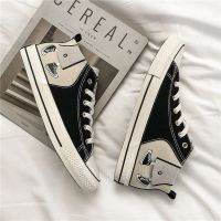 梵克公牛男鞋春季2020新款鞋子潮鞋高帮帆布鞋男学生潮流百搭高邦布鞋