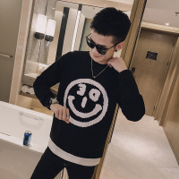 梵克公牛社会精神小伙卫衣男春季中国风假两件流外套2020新款春装上衣