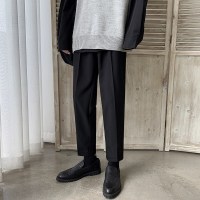 梵克公牛西装裤男韩版流春季坠感裤子常规九分裤西裤垂感休闲裤