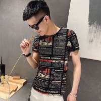 梵克公牛社会人T恤夏季短袖男韩版流帅气精神小伙上衣服网红牌体恤衫