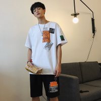 梵克公牛短袖套装 运动套装夏 套衫 短袖+短裤两件套