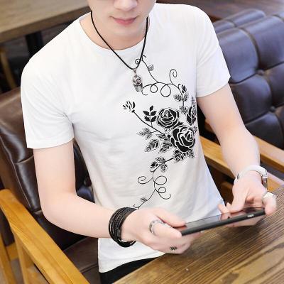 梵克公牛新款男士短袖夏季圆领T恤韩版半袖流个性帅气
