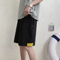 梵克公牛男夏季新款港风常规帅气运动裤学院风流