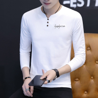 梵克公牛秋装男士长袖T恤韩版流修身帅气外穿秋季2020新款体桖上衣服t血