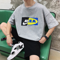 梵克公牛20/夏 韩版宽松圆领流印花短袖T恤男 T19116 P20