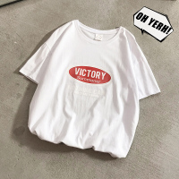 梵克公牛20/夏 韩版宽松圆领字母短袖T恤男 T1989 P20