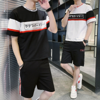 梵克公牛小伟 2021夏季新款短袖T恤男潮流短裤套装F151P58