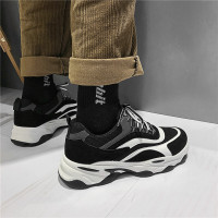 梵克公牛男夏天平底耐磨休闲鞋 2020新款男鞋子网红老爹鞋运动跑鞋旅游潮鞋舒适软底