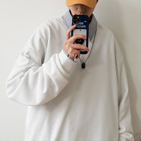 梵克公牛春季新款卫衣男ins流宽松学生秋圆领休闲衣服百搭无帽运动上衣