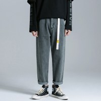 梵克公牛2020春季新款牛仔裤男常规休闲韩版潮流百搭坠感九分牛仔裤子