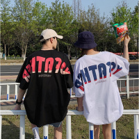 梵克公牛原创短袖情侣20年夏季潮流宽松大码个性印花短袖P48