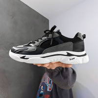 梵克公牛男生鞋子韩版潮流老爹鞋 2021新款男帆船鞋网红舒适耐磨青少年运动跑鞋时尚百搭旅游潮鞋-