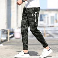 梵克公牛迷彩男士休闲裤牌子男生韩版束裤夏G