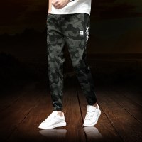 梵克公牛秋季男士休闲裤束脚裤迷彩裤流中国风卫裤运动裤子男牌