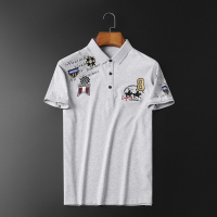 梵克公牛主推2020夏季新款男士短袖刺绣T恤衫平拍图